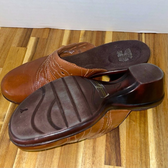 Clark’s Leather Mules Slip On SZ 8 1/2 M Like New Style 64949 - Picture 3 of 7